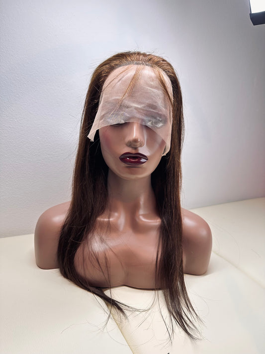 Parrucca Vietnamita Liscia Premium - 100% Capelli Umani Vergini, 20 Pollici, 200g, Lace HD 13x4