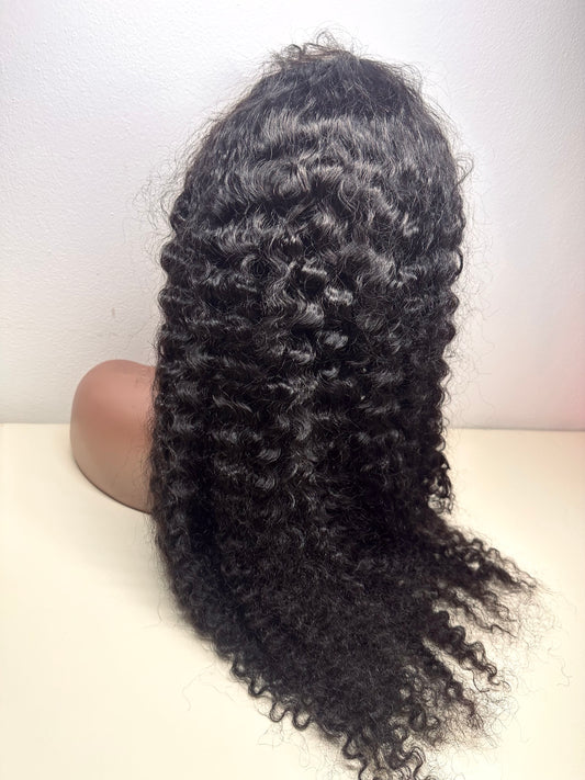 Parrucca Burmese Curly Premium - 100% Capelli Umani Vergini, 30 Pollici, 400g, Lace Frontale 13x4