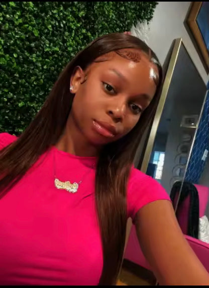 Parrucca Vietnamita Liscia Premium - 100% Capelli Umani Vergini, 20 Pollici, 200g, Lace HD 13x4