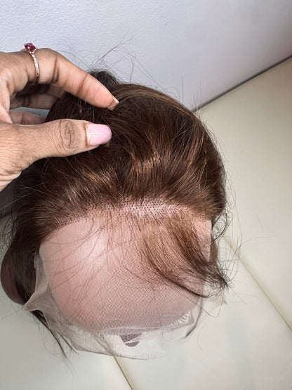 Parrucca Vietnamita Liscia Premium - 100% Capelli Umani Vergini, 20 Pollici, 200g, Lace HD 13x4