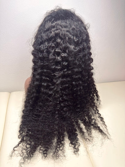 Parrucca Burmese Curly Premium - 100% Capelli Umani Vergini, 30 Pollici, 400g, Lace Frontale 13x4