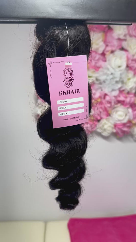 Loose Wave Extension Cucite Capelli Morbidi 100% Veri 100 grammi
