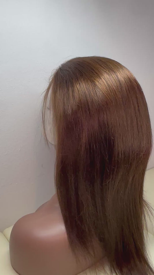 Parrucca Vietnamita Liscia Premium - 100% Capelli Umani Vergini, 20 Pollici, 200g, Lace HD 13x4