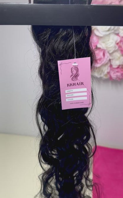 Extension Tessitura "Natural Wave" 100% Capelli Umani Remy - 100g, Taglia 28 (71 cm)