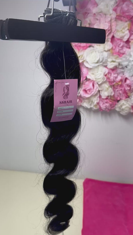Extension Tessitura "Body Wave" 100% Capelli Umani Remy - 100g, Taglia 30 (76 cm)