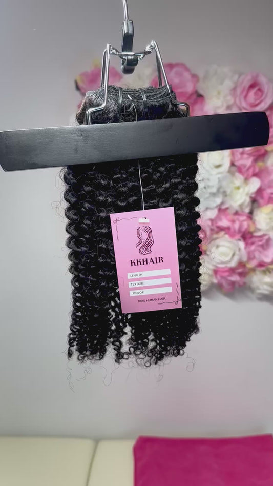Afro Kinky Curly Hair Extension capelli 100% veri 100 grammi taglia 20